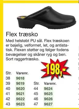 Harald Nyborg Flex træsko, DKK 198 tilbud