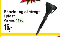 Harald Nyborg Benzin- og olietragt i plast, DKK 15 tilbud