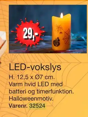 Harald Nyborg LED-vokslys, DKK 29 tilbud