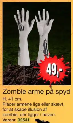 Harald Nyborg Zombie arme på spyd, DKK 49 tilbud