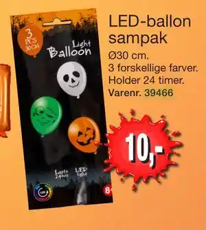Harald Nyborg LED-ballon sampak, DKK 10 tilbud