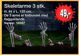 Harald Nyborg Skeletarme 3 stk, DKK 49 tilbud
