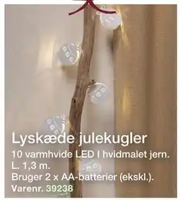 Harald Nyborg Lyskæde julekugler, DKK 29 tilbud