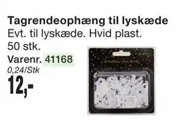 Harald Nyborg Tagrendeophæng til lyskæde, DKK 12 tilbud