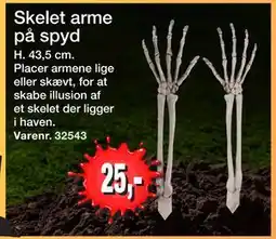 Harald Nyborg Skelet arme på spyd, DKK 25 tilbud