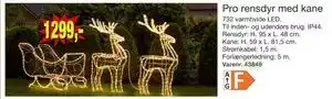 Harald Nyborg Pro rensdyr med kane, DKK 1299 tilbud