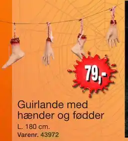 Harald Nyborg Guirlande med hænder og fødder, DKK 79 tilbud