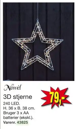 Harald Nyborg 3D stjerne, DKK 79 tilbud