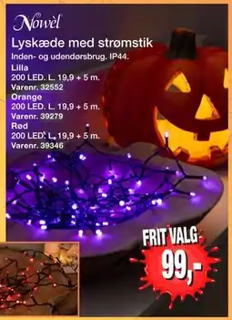 Harald Nyborg Lyskæde med strømstik, DKK 99 tilbud