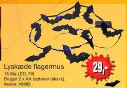 Harald Nyborg Lyskæde flagermus, DKK 29 tilbud