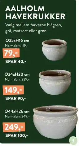 Plantorama AALHOLM HAVEKRUKKER tilbud