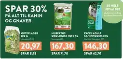 Plantorama SPAR 30% PÅ ALT TIL KANIN OG GNAVER tilbud