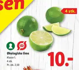 Lidl Økologiske lime, DKK 10 tilbud