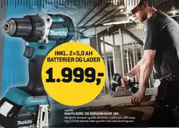 Johannes Fog Makita bore- og skruemaskine 18v tilbud
