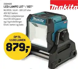 Johannes Fog MAKITA Led-lampe lxtⓡ /xgt tilbud