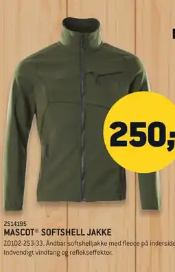 Johannes Fog MASCOT Softshell jakke tilbud