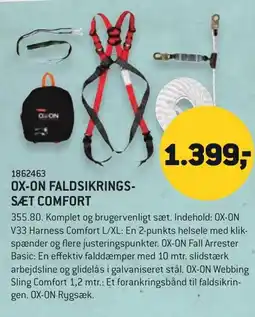 Johannes Fog OX-ON faldsikrings- sæt comfort tilbud