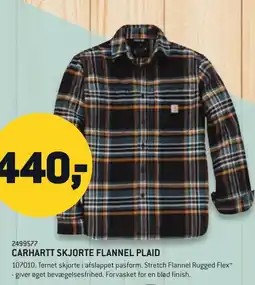 Johannes Fog CARHARTT Skjorte flannel plaid tilbud