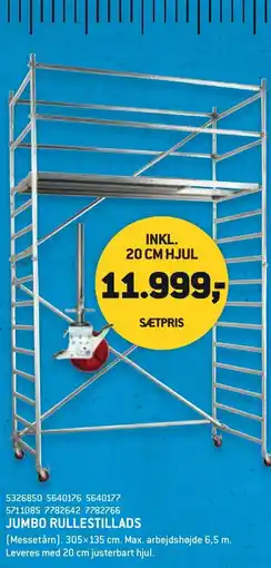 Johannes Fog JUMBO rullestillads tilbud
