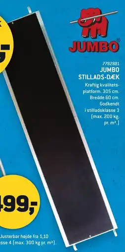Johannes Fog JUMBO stillads-dæk tilbud