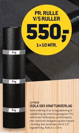 Johannes Fog ISOLA sbs kraftunderlag tilbud