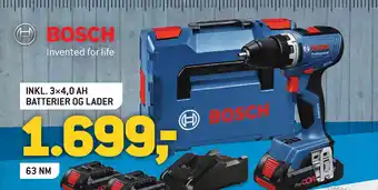 Johannes Fog BOSCH Bore-/skruemaskine 18v tilbud
