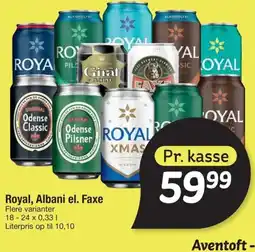 Fakta Tyskland Royal, Albani el. Faxe tilbud