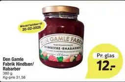 Fakta Tyskland Den Gamle Fabrik Hindbær/ Rabarber tilbud
