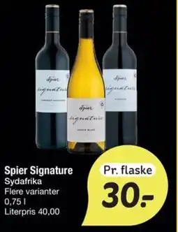 Fakta Tyskland Spier Signature Sydafrika tilbud