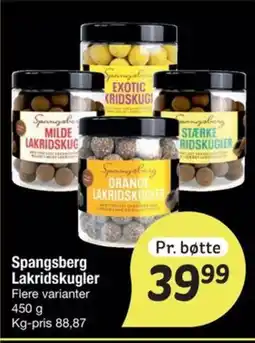 Fakta Tyskland Spangsberg Lakridskugler tilbud