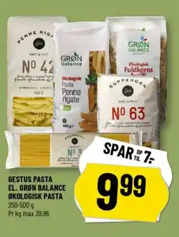 Løvbjerg Gestus pasta el. grøn balance økologisk pasta tilbud