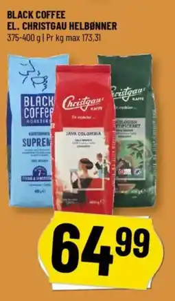 Løvbjerg Black coffee el. Christgau helbønner tilbud