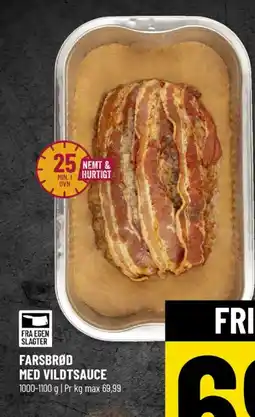 Løvbjerg Farsbrød med vildtsauce tilbud