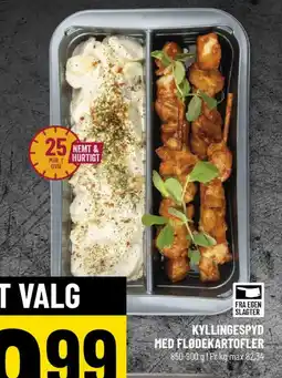 Løvbjerg Kyllingespyd med flødekartofler tilbud