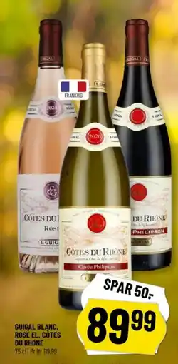 Løvbjerg Guigal Blanc, rosé el. côtes Du rhone tilbud