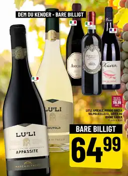 Løvbjerg Lu'li, Amicale, Poggio siresa valpolicella el. Côtes du rhône Xavier tilbud