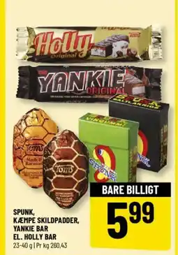 Løvbjerg Spunk, Kæmpe skildpadder, Yankie bar el. Holly bar tilbud