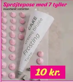 Hi five Sprøjtepose med 7 tyller, DKK 10 tilbud