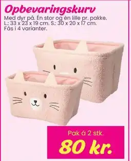 Hi five Opbevaringskurv, DKK 80 tilbud