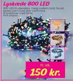 Hi five Lyskæde 800 LED, DKK 150 tilbud