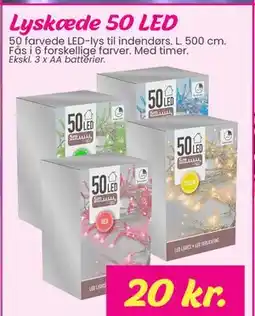 Hi five Lyskæde 50 LED, DKK 20 tilbud