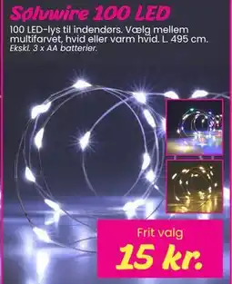 Hi five Sølvwire 100 LED, DKK 15 tilbud