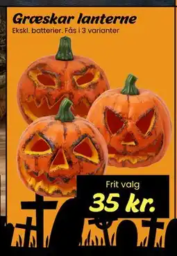 Hi five Græskar lanterne, DKK 35 tilbud