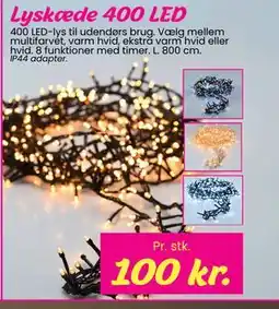 Hi five Lyskæde 400 LED, DKK 100 tilbud