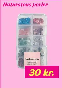 Hi five Naturstens perler, DKK 30 tilbud