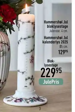 Imerco Hammershøi Jul kalenderlys 2025, DKK 129.95 tilbud