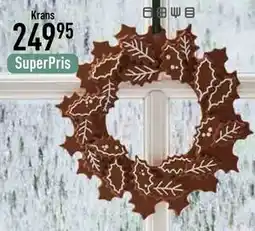 Imerco Gingerbread julekrans, DKK 249.95 tilbud