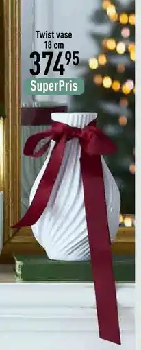 Imerco Twist vase 18 cm, DKK 374.95 tilbud