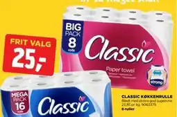 jem & fix CLASSIC KØKKENRULLE, DKK 25 tilbud
