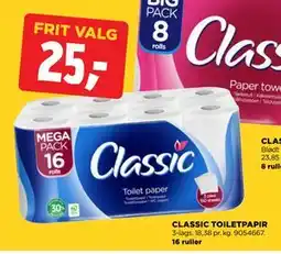 jem & fix CLASSIC TOILETPAPIR, DKK 25 tilbud